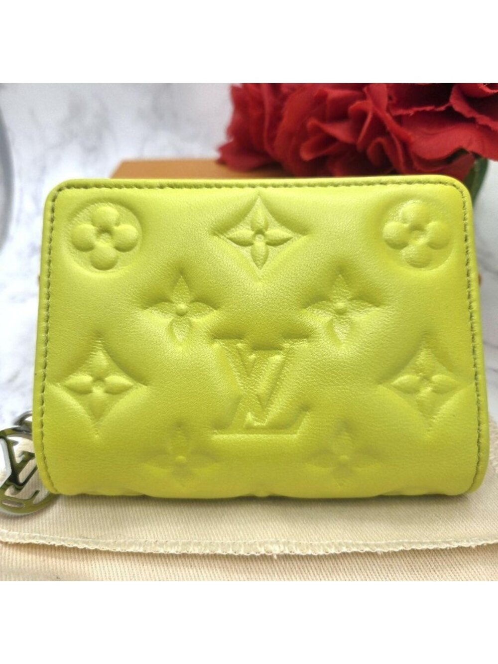 Louis Vuitton Portefeuille Lou Yellow Fold Wallet